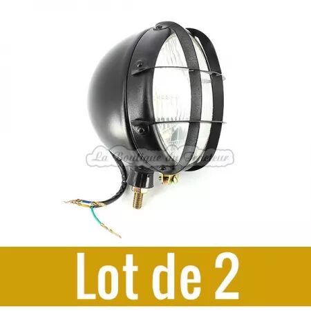 Phares avant tracteur avec grille (la paire)
