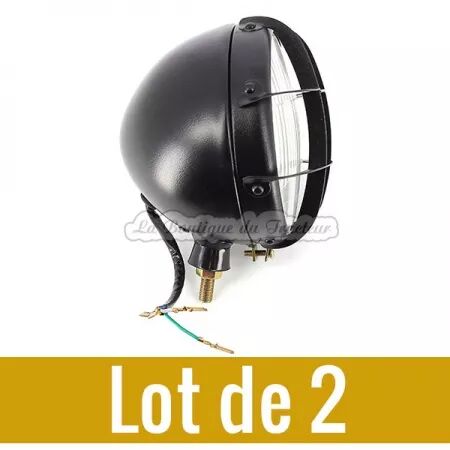 Phares avant tracteur avec grille (la paire)