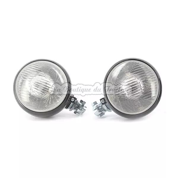 Phares noirs montage sur tube vertical diam�tre 24 mm (la paire)