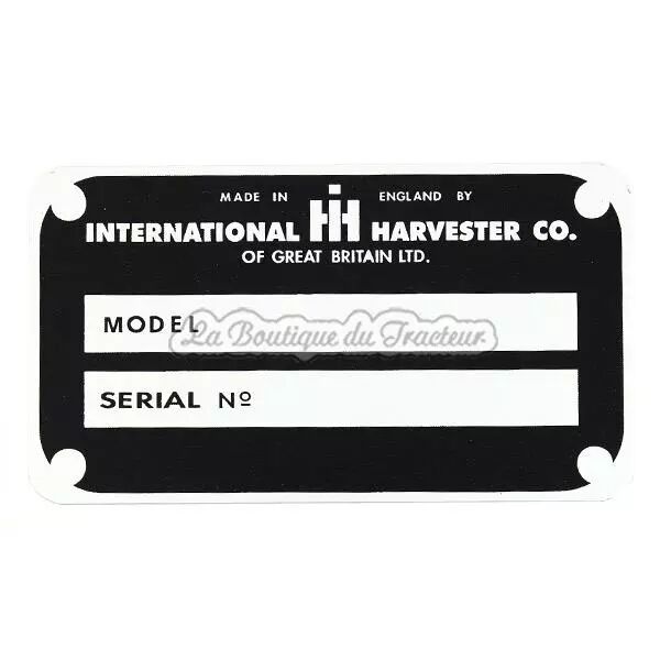 Plaque de type IH B275