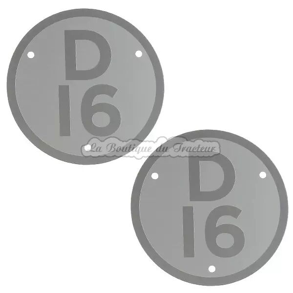 Plaques de mod�le Renault D16 (la paire)