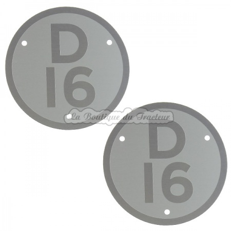 Plaques de modèle Renault D16 (la paire)
