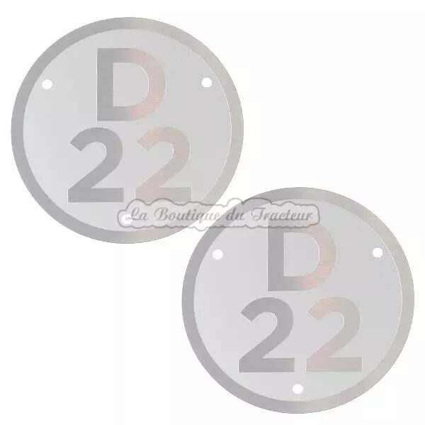 Plaques de mod�le Renault D22 (la paire)
