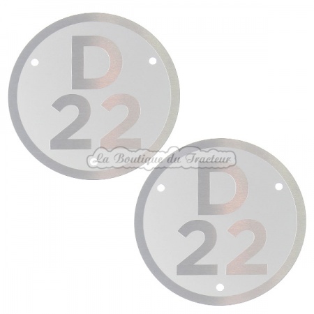 Plaques de modèle Renault D22 (la paire)