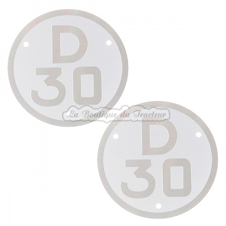 Plaques de modèle Renault D30 (la paire)