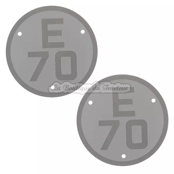 Plaques de mod�le Renault E70 (la paire)
