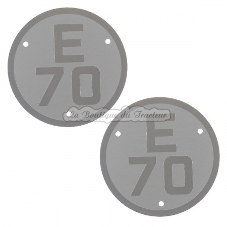 Plaques de modèle Renault E70 (la paire)