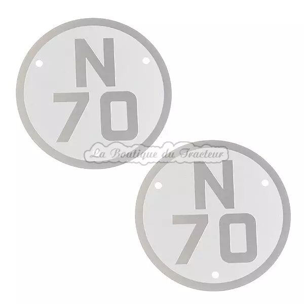 Plaques de mod�le Renault N70 (la paire)