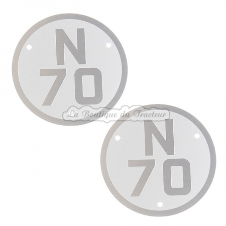 Plaques de modèle Renault N70 (la paire)