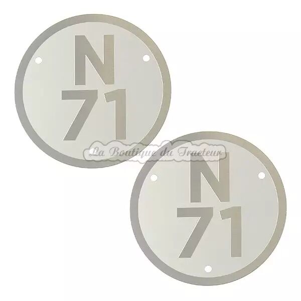 Plaques de mod�le Renault N71 (la paire)