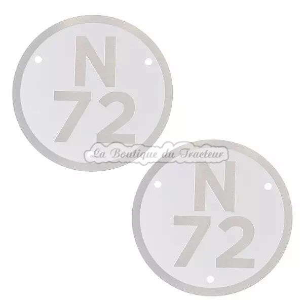 Plaques de mod�le Renault N72 (la paire)