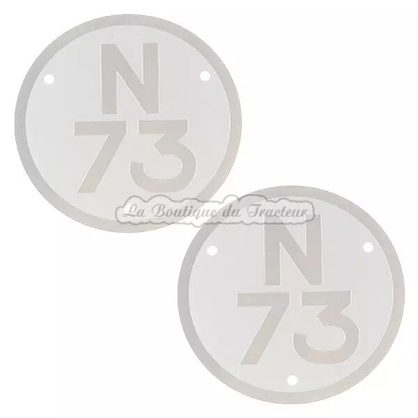 Plaques de mod�le Renault N73 (la paire)