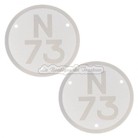 Plaques de modèle Renault N73 (la paire)