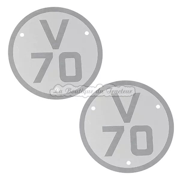 Plaques de mod�le Renault V70 (la paire)
