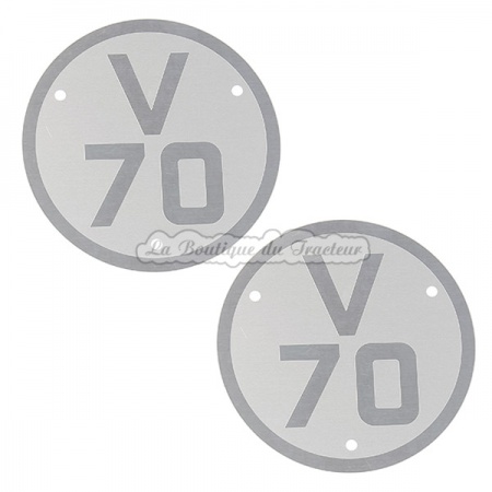 Plaques de modèle Renault V70 (la paire)