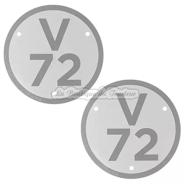 Plaques de mod�le Renault V72 (la paire)