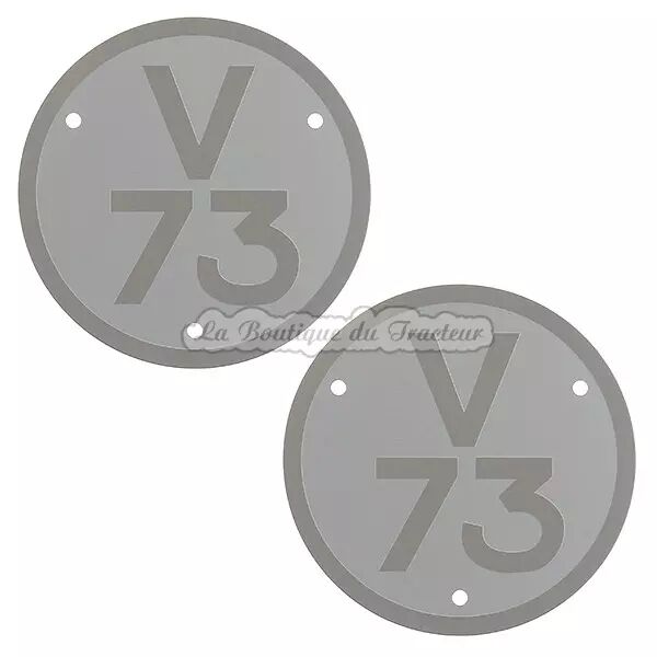 Plaques de mod�le Renault V73 (la paire)
