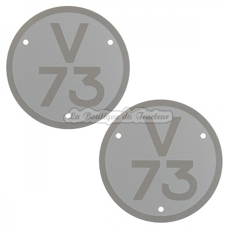 Plaques de modèle Renault V73 (la paire)