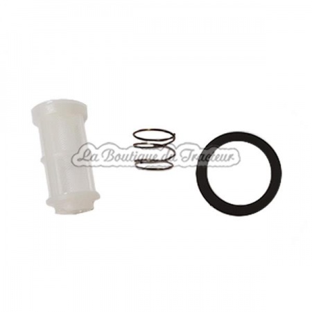 Prefiltro de bol de cristal con muelle y junta para tractores Fiat y Someca - OEM : 2447010017