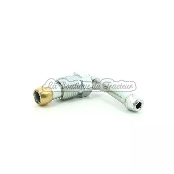 Racor curvo 90� 1/2 UNF salida macho di�metro 8 mm