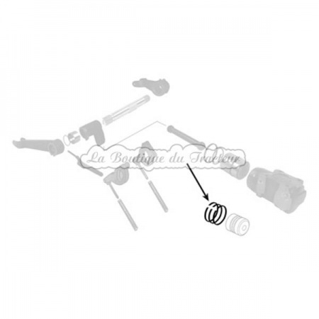 Segments de piston de vérin de relevage Ferguson, Ford, jeu de 3 (OEM : 180898M1)