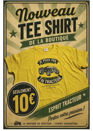 Tee-shirt La Boutique du Tracteur &eacute;dition sp&eacute;ciale