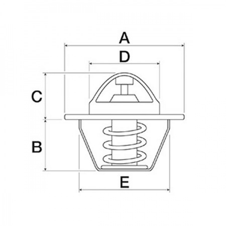 Thermostat universel diamètre 54 mm