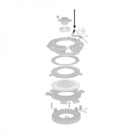 Tornillo patilla de embrague 962840 lg 23.5mm