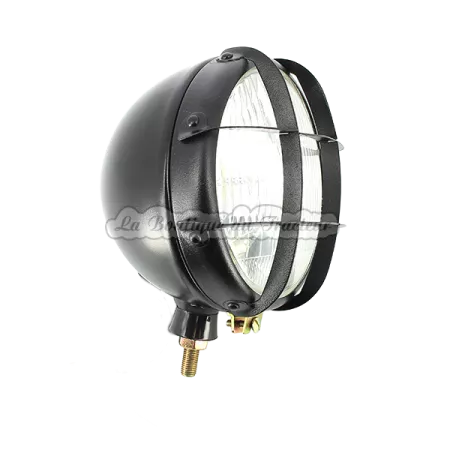 Tractor headlight with grid and lamps