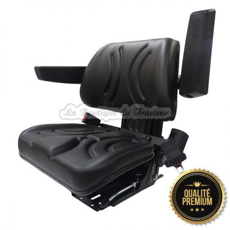 Universal tractor / forklift truck seat with premium seatbelt