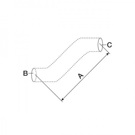 Upper hose IH 353, 423 (OEM: 787147R1)