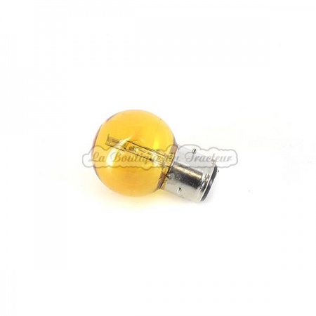 Yellow bulb 12V, 45/40W, 3 lugs, 2 contacts, BA21D (unit)