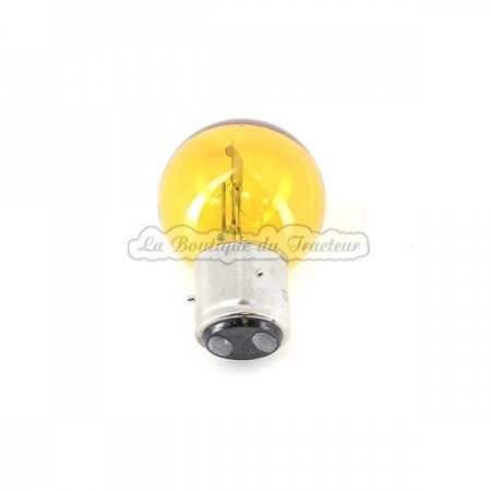 Yellow bulb 12V, 45/40W, 3 lugs, 2 contacts, BA21D (unit)